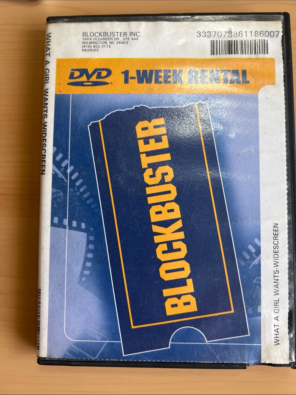 What a Girl Wants DVD Blockbuster Rental movie in collectible Sleeve